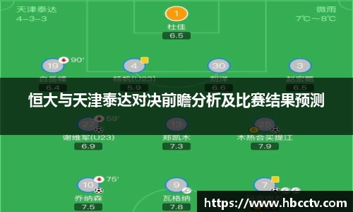 恒大与天津泰达对决前瞻分析及比赛结果预测